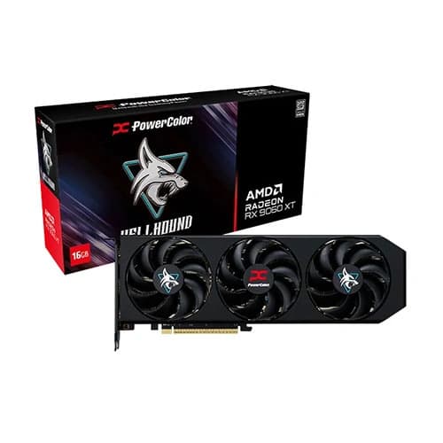 PowerColor Hellhound RX 9060 XT 16GB GDDR6 Graphics Card